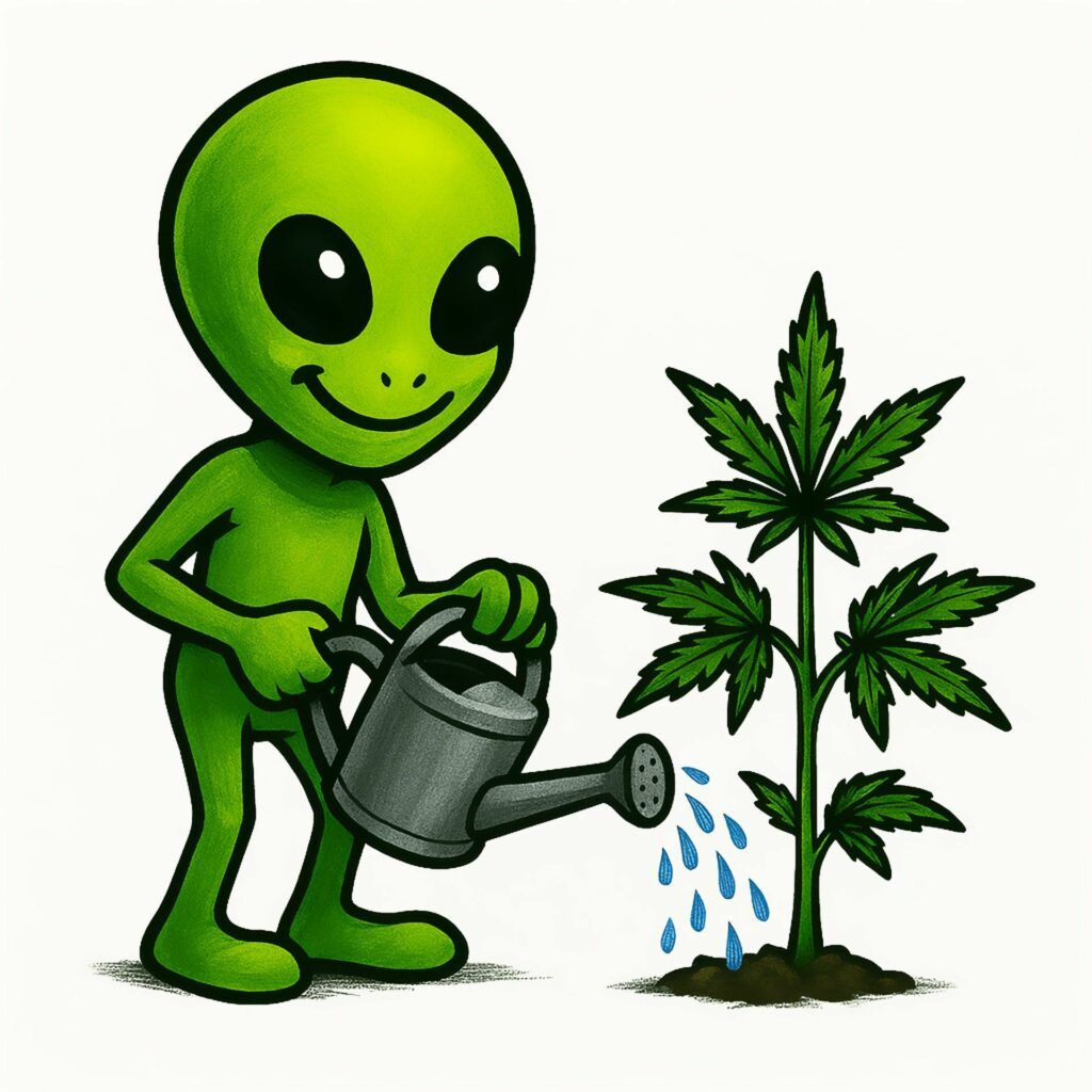 Pielegnacja roslin konopi podlewanie